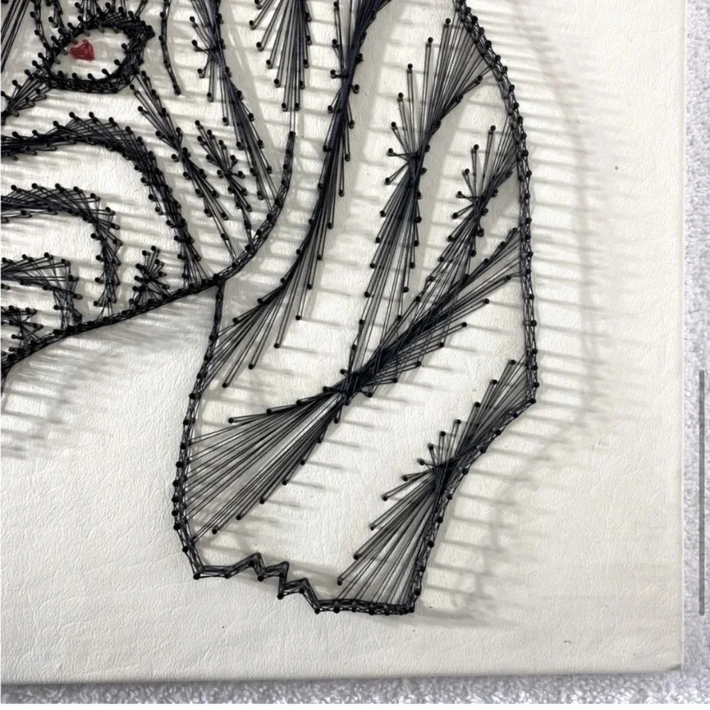 Vintage Handmade Zebra String Art Wall Art - Picture 6 of 16